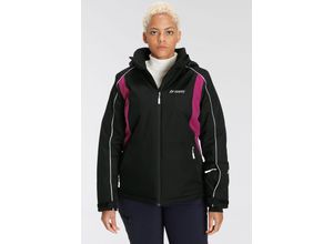 4065306282617 - Große Größen Skijacke schwarz-fuchsia Gr52