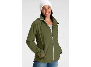 4065306403739 - Große Größen Outdoorjacke dunkelgrün Gr40