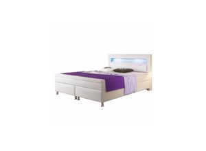 4065307005574 - Inter Handels Boxspringbett Monaco 180x200 cm mit Bettkasten - weiss