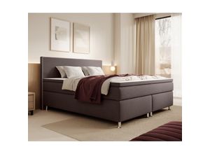 4065307005710 - Inter Handels Boxspringbett Gent - versch Ausführungen - 180x200cm Braun TFK