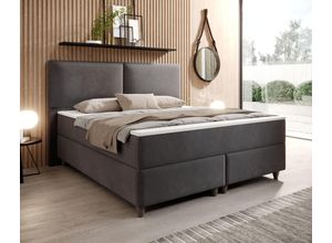 4065307006052 - Boxspringbett Paris 180x200 cm Webstoff Anthrazit