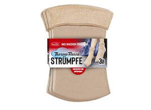 4065325010611 - Smarttex Thermo-Fleece Strümpfe 3er Set (Größe 39-42) beige