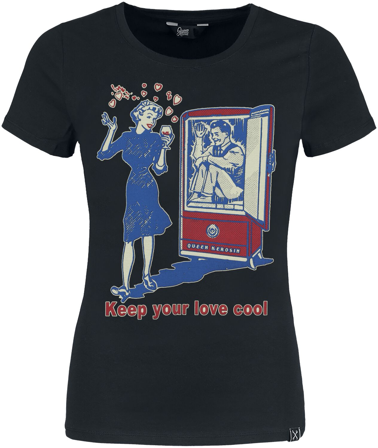 4065409217011 - Keep Your Love Cool T-Shirt schwarz in XS