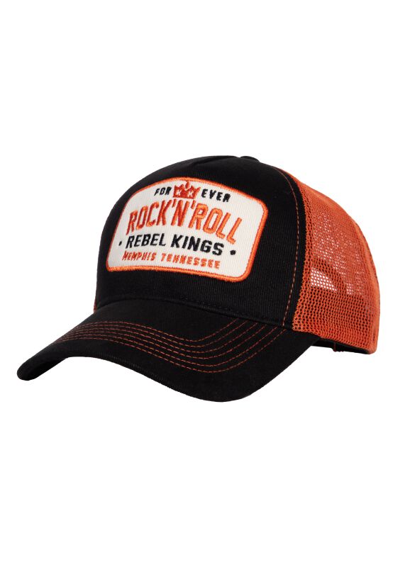 4065409225177 - Rebel Kings Trucker Hat Cap schwarz