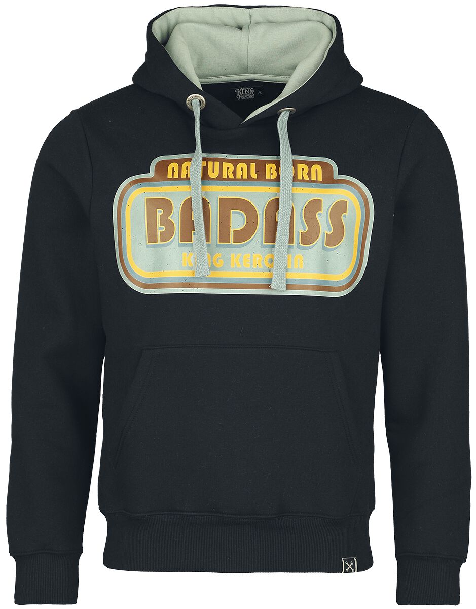 4065409265005 - Badass Hoodie Kapuzenpullover schwarz in S