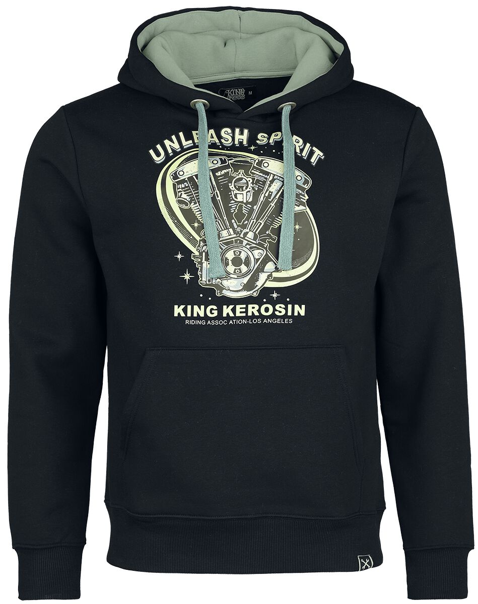 4065409265159 - Unleash Spirit Hoodie Kapuzenpullover schwarz in M