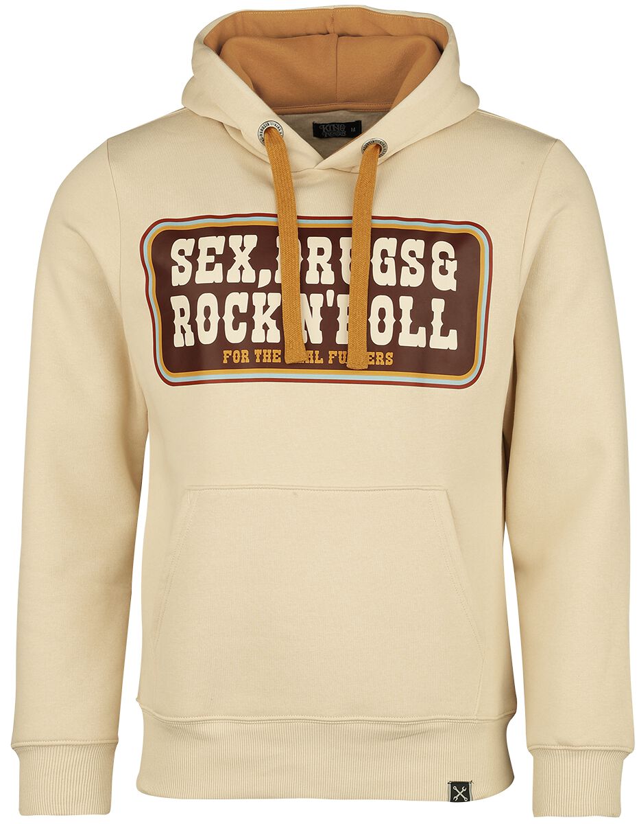 4065409265364 - RockNRoll Hoodie Kapuzenpullover beige in M