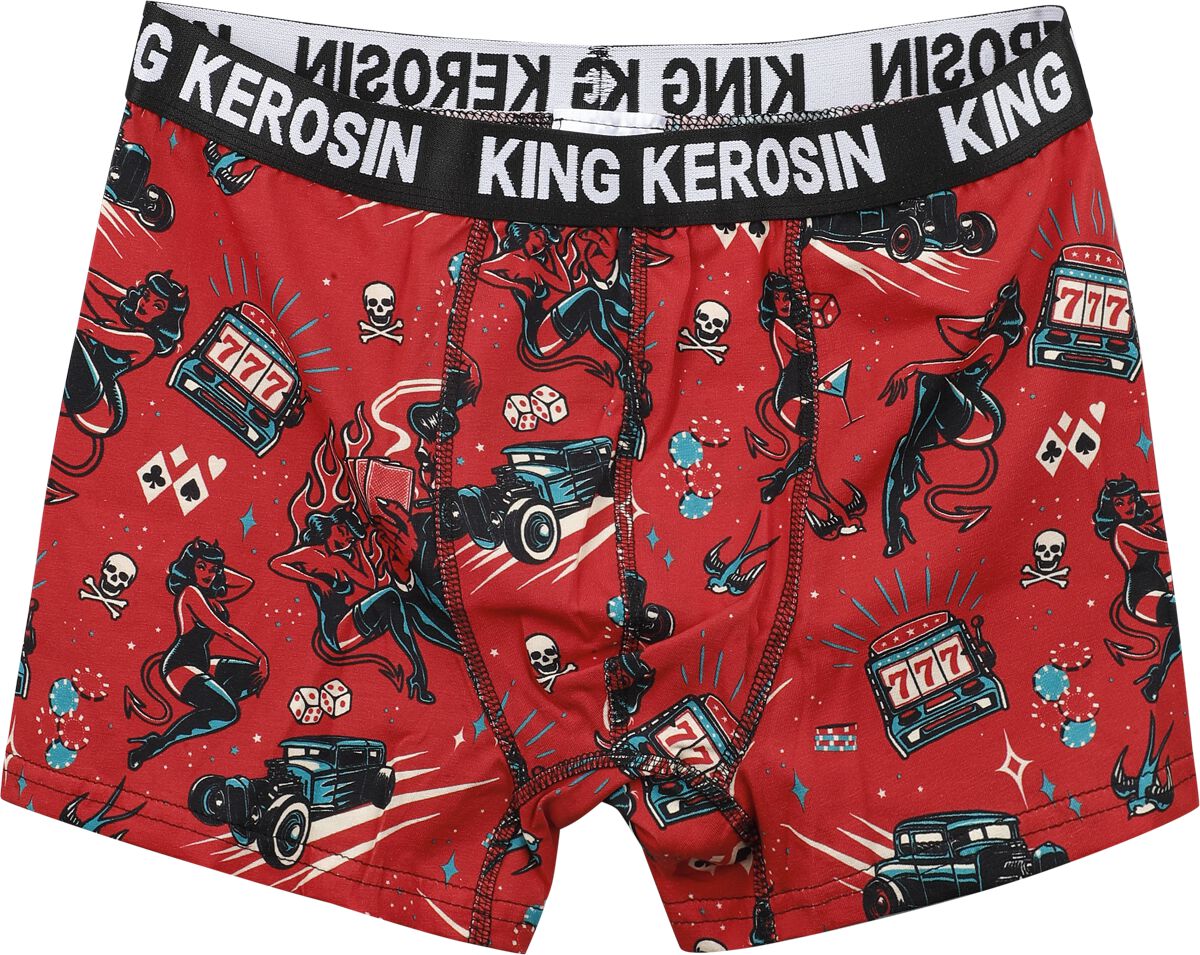4065409268143 - Rockabilly Devil Boxershort Boxershort rot in L 4065409268143 - Rockabilly Devil Boxershort Boxershort rot in L