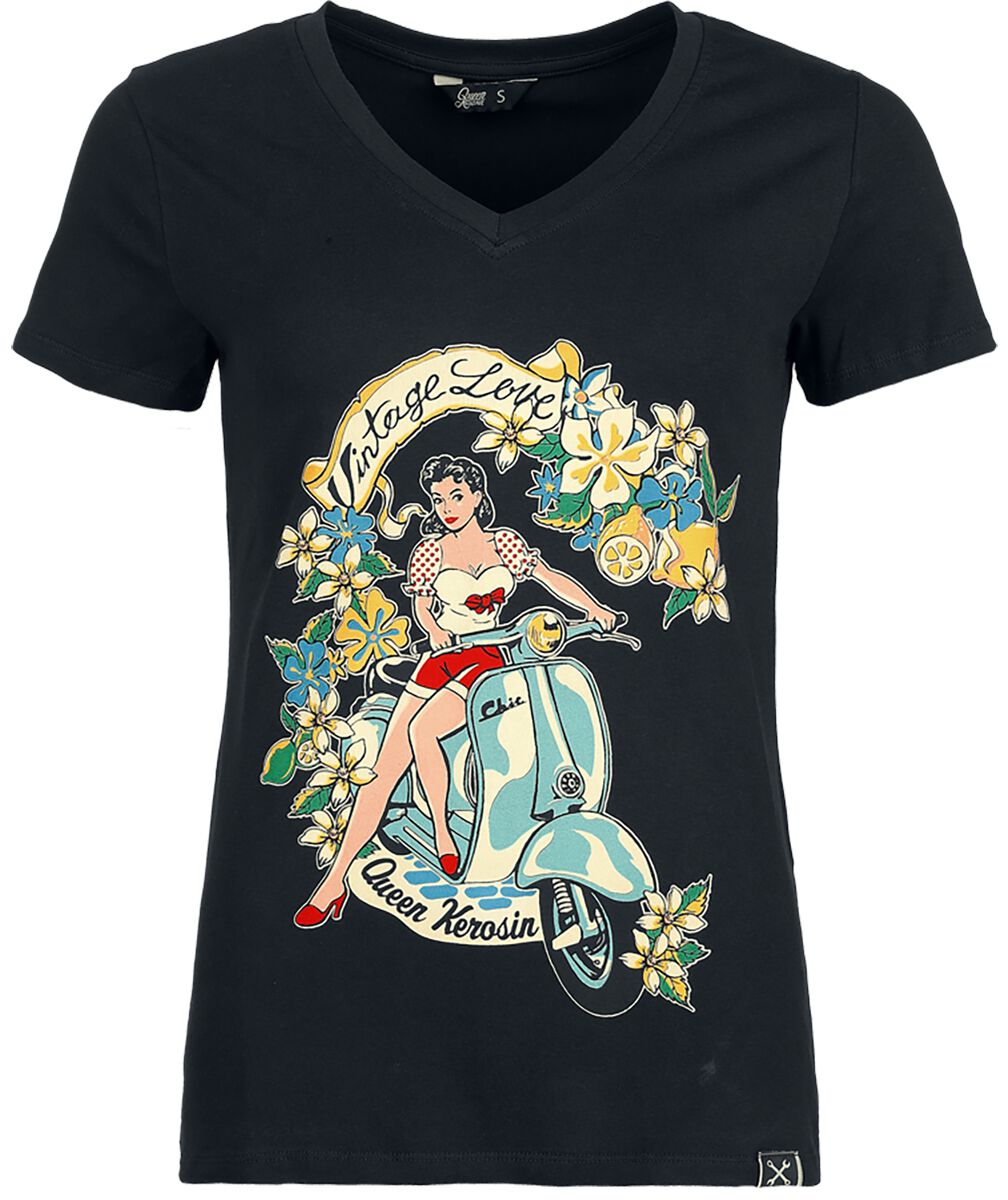 4065409272140 - Vintage Love T-Shirt schwarz in XS 4065409272140 - Vintage Love T-Shirt schwarz in XS