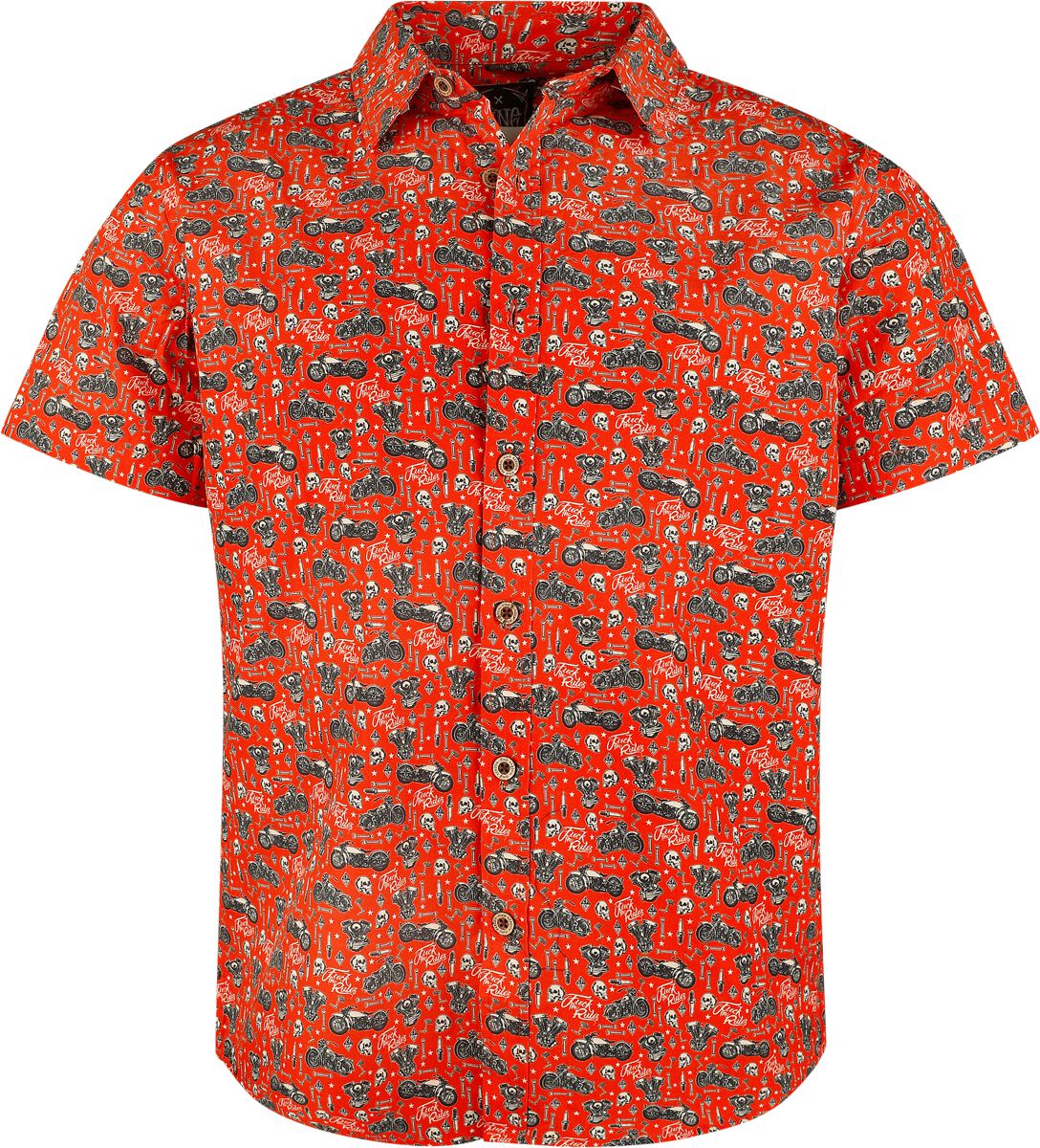 4065409288417 - LA Motor Soul Shirt Kurzarmhemd rot in L 4065409288417 - LA Motor Soul Shirt Kurzarmhemd rot in L