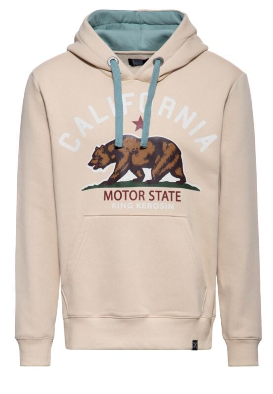 4065409291684 - California Motor State Kapuzenpullover beige in M 4065409291684 - California Motor State Kapuzenpullover beige in M