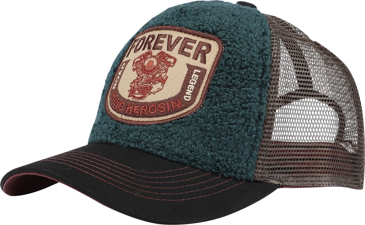 4065409302625 - Lucky Bastard Trucker Cap petrol