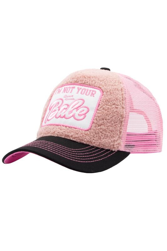 4065409302915 - Not Your Babe Teddy Trucker Cap pink schwarz