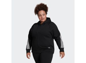 4065417229884 - adidas Sportswear Future Icons 3-Streifen Kapuzenjacke – Große Größen