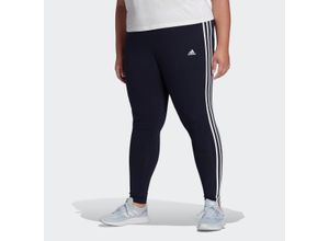 4065423580412 - adidas - Sportswear Plus - Essential - Leggings in Marineblau mit den 3 Streifen an der Seite