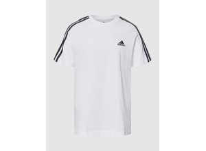 4065432961387 - adidas M 3 Stripes Single Jersey Tee Herren (Weiß ) Lifestylebekleidung