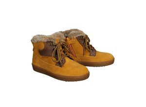 4065438600112 - - Leder-Schnürstiefel MERLIN MAX gefüttert in giallone toffee Gr25