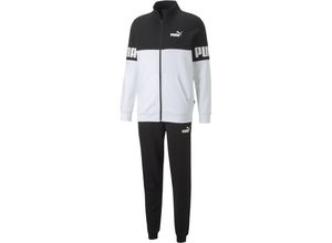 4065449246217 - PUMA® Trainingsanzug Power 2-teilig Labelprints für Herren schwarz XXL