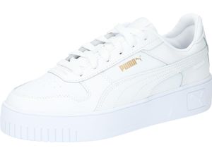 4065452875251 - PUMA® Sneaker Leder Logo für Damen weiß 42