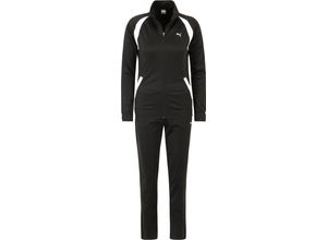 4065453212741 - PUMA® Trainingsanzug Classic Tricot Suit Stehkragen Logo-Details für Damen schwarz XS