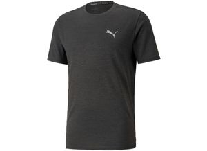 4065453539350 - PUMA® Funktionsshirt schnelltrocknend Logo-Detail für Herren schwarz M