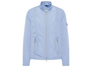 4065613762628 - Große Größen Blousonjacke mit dezenter Struktur gefüttert mittelblau Gr52