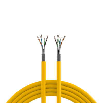 4065624117448 - INFRALAN Cat7A 1500 AWG22 S FTP 4P CPR Cca -- melonengelb RAL1028