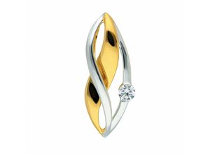 4065633209967 - Ketten-Anhänger ADELIA´S Damen Goldschmuck 333 Gold Anhänger mit Zirkonia Schmuckanhänger Gr mit Zirkonia Weißgold 333 goldfarben (gold) Damen 333 Gold mit Zirkonia Goldschmuck für