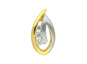 4065633210840 - Ketten-Anhänger ADELIA´S Damen Goldschmuck 585 Gold Anhänger mit Zirkonia Schmuckanhänger Gr mit Zirkonia Gelbgold 585 goldfarben (gold) Damen mit Zirkonia Goldschmuck für