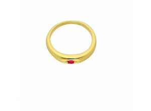 4065633211243 - Ketten-Anhänger ADELIA´S Damen Goldschmuck 585 Gold Anhänger Taufring mit Rubin Ø 101 mm Schmuckanhänger Gr Gelbgold 585 rot Damen 585 Gold mit Rubin Goldschmuck für