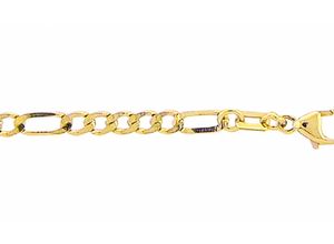 4065633221280 - Goldarmband ADELIA´S Damen Goldschmuck 333 Gold Figaro Armband 19 cm Armbänder Gr 19 Gelbgold 333 goldfarben (gold) Damen Armbänder Gold 19 cm 333 Figarokette Goldschmuck für