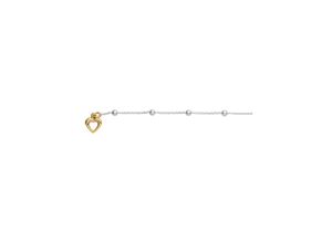 4065633222140 - Fußkette ADELIA´S Damen Silberschmuck 925 Silber Anker Fußkettchen 25 cm Gr Silber 925 (Sterlingsilber) goldfarben (vergoldet) Damen 25 cm 925 Sterling Silber Silberschmuck für