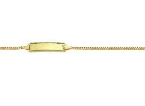 4065633223741 - Goldarmband ADELIA´S Damen Goldschmuck 333 Gold Flach Panzer Armband 16 cm Armbänder Gr 16 Gelbgold 333 goldfarben (gold) Damen Armbänder Gold 333 Flach Panzerkette Goldschmuck für