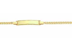 4065633223772 - Goldarmband ADELIA´S Damen Goldschmuck 333 Gold Flach Panzer Armband 185 cm Armbänder Gr 185 Gelbgold 333 goldfarben (gold) Damen Armbänder Gold 333 Flach Panzerkette Goldschmuck für