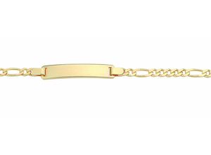 4065633223789 - Goldarmband ADELIA´S Damen Goldschmuck 333 Gold Figaro Armband 185 cm Armbänder Gr 185 Gelbgold 333 goldfarben (gold) Damen Armbänder Gold 333 Figarokette Goldschmuck für