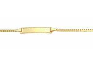 4065633223826 - Goldarmband ADELIA´S Damen Goldschmuck 333 Gold Flach Panzer Armband 14 cm Armbänder Gr 14 Gelbgold 333 goldfarben (gold) Damen Armbänder Gold 333 Flach Panzerkette Goldschmuck für