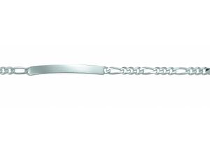 4065633224823 - Silberarmband ADELIA´S Damen Silberschmuck 925 Silber Figaro Armband 19 cm Armbänder Gr 19 Silber 925 (Sterlingsilber) silberfarben (silber) Damen Armbänder Silber 925 Sterling Figarokette Silberschmuck für