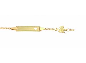 4065633225349 - Goldarmband ADELIA´S Damen Goldschmuck Armbänder Gr 14 Gelbgold 333 goldfarben (gold) Damen Armbänder Gold 333 Flach Panzerkette Goldschmuck für