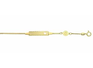 4065633225387 - Goldarmband ADELIA´S Damen Goldschmuck Armbänder Gr 14 Gelbgold 333 goldfarben (gold) Damen Armbänder Gold 333 Flach Panzerkette Goldschmuck für