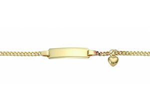 4065633225424 - Goldarmband ADELIA´S Damen Goldschmuck Armbänder Gr 16 Gelbgold 333 goldfarben (gold) Damen Armbänder Gold 333 Flach Panzerkette Goldschmuck für