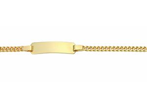 4065633225462 - Goldarmband ADELIA´S Damen Goldschmuck 333 Gold Flach Panzer Armband 14 cm Armbänder Gr 14 Gelbgold 333 goldfarben (gold) Damen Armbänder Gold 333 Flach Panzerkette Goldschmuck für