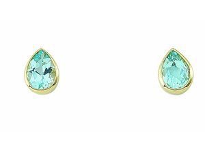 4065633237458 - Paar Ohrhänger ADELIA´S Damen Goldschmuck Ohrringe Gr Damen Gelbgold 585 blau Damen 585 Gold mit Aquamarin Goldschmuck für