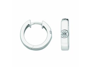 4065633239773 - Paar Creolen ADELIA´S Damen Silberschmuck Ohrringe Gr Damen Silber 925 (Sterlingsilber) silberfarben (silber) Damen 925 Sterling Silber mit Zirkonia Silberschmuck für