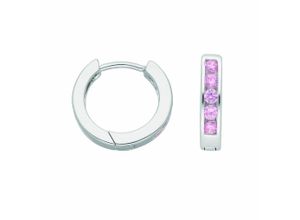 4065633239940 - Paar Creolen ADELIA´S Damen Silberschmuck Ohrringe Gr Damen Silber 925 (Sterlingsilber) bunt Damen 925 Sterling Silber mit Zirkonia Silberschmuck für