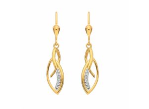 4065633242568 - Paar Ohrhänger ADELIA´S Damen Goldschmuck Ohrringe Gr Damen Gelbgold 333 goldfarben (gold) Damen Ohrhänger 333 Gold mit Zirkonia Goldschmuck für