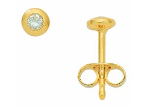 4065633243176 - Paar Ohrhänger ADELIA´S Damen Goldschmuck Ohrringe Gr Damen 01 ct VVS = sehr sehr kleine Einschlüsse Gelbgold 585 goldfarben (gold) Damen 585 Gold mit Diamant Brillant Goldschmuck für