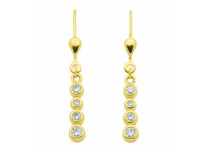 4065633243275 - Paar Ohrhänger ADELIA´S Damen Goldschmuck Ohrringe Gr Damen Gelbgold 333 goldfarben (gold) Damen Ohrhänger 333 Gold mit Zirkonia Goldschmuck für