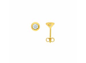 4065633244432 - Paar Ohrhänger ADELIA´S Damen Goldschmuck Ohrringe Gr Damen Gelbgold 585 goldfarben (gold) Damen Ohrhänger mit Zirkonia Goldschmuck für