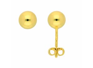 4065633244814 - Paar Ohrhänger ADELIA´S Damen Goldschmuck 1 585 Gold Ohrringe   Ohrstecker Ø 6 mm Gr Damen Gelbgold 585 goldfarben (gold) Damen Ohrhänger 585 Gold Goldschmuck für