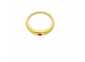 4065633254714 - Kette mit Anhänger ADELIA´S 585 Gold Taufring Rubin Ø 101 mm Halsketten Gr Gelbgold 585 rot Damen Ketten mit Anhänger Schmuckset - Set Halskette